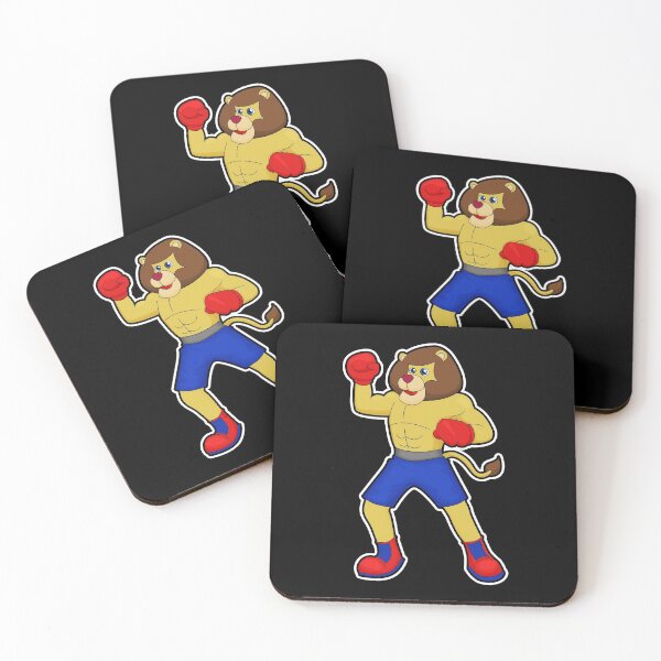 Item preview, Lion at Boxing with Boxing gloves designed and sold by Snabdesign84.