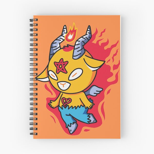Item preview, Cute Fiery Baphomet Goat God Cartoon designed and sold by SLAG-Creative.