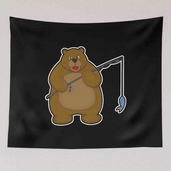 Item preview, Bear Angler Fish Fishing designed and sold by Snabdesign84.