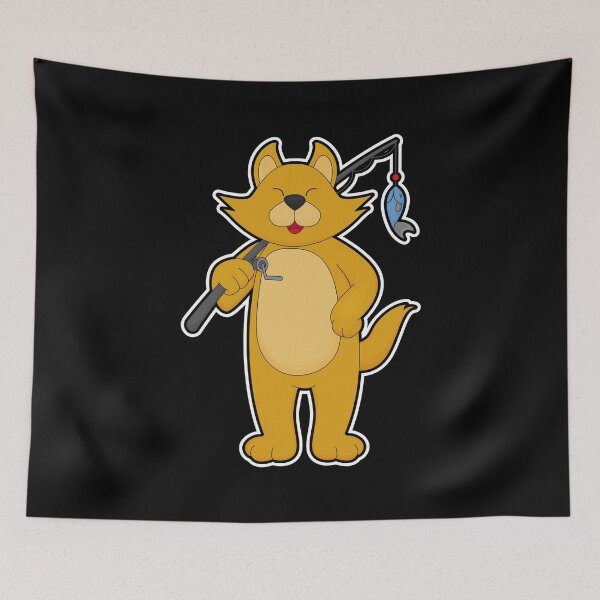 Item preview, Cat Angler Fish Fishing designed and sold by Snabdesign84.