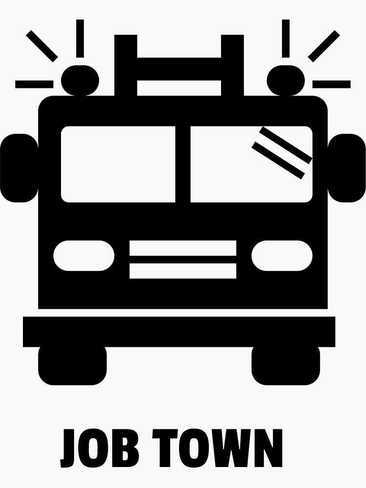 "Job Town Engine" Sticker for Sale by FlagDownExpress Redbubble