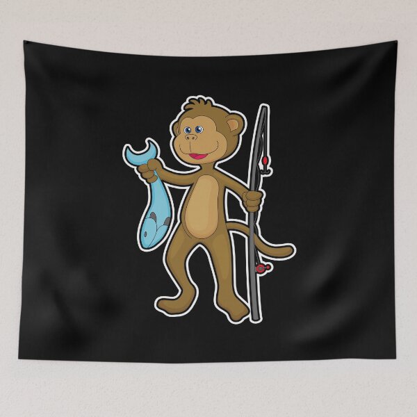 Item preview, Monkey Angler Fish Fishing designed and sold by Snabdesign84.