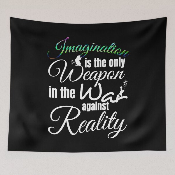 Item preview, Imagination Is The Only Weapon Against Reality designed and sold by Sonatablue.