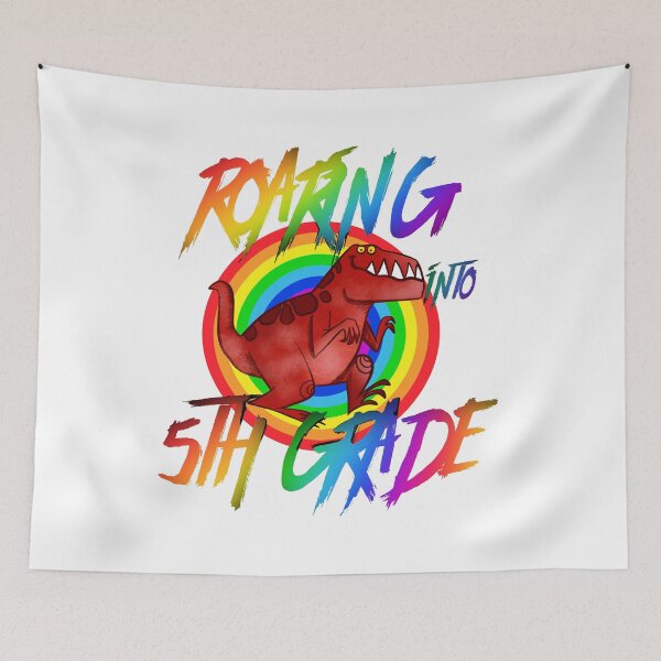 Item preview, Roaring into 5th grade designed and sold by Cattigal.