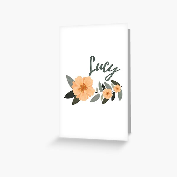 Carte De Vœux Joyeux Anniversaire Lucie Carte De Joyeux Anniversaire Pour Lucy Par Prettyartwork Redbubble