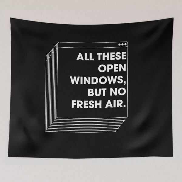 Item preview, All These Open Windows But No Fresh air! designed and sold by MHabeeb.