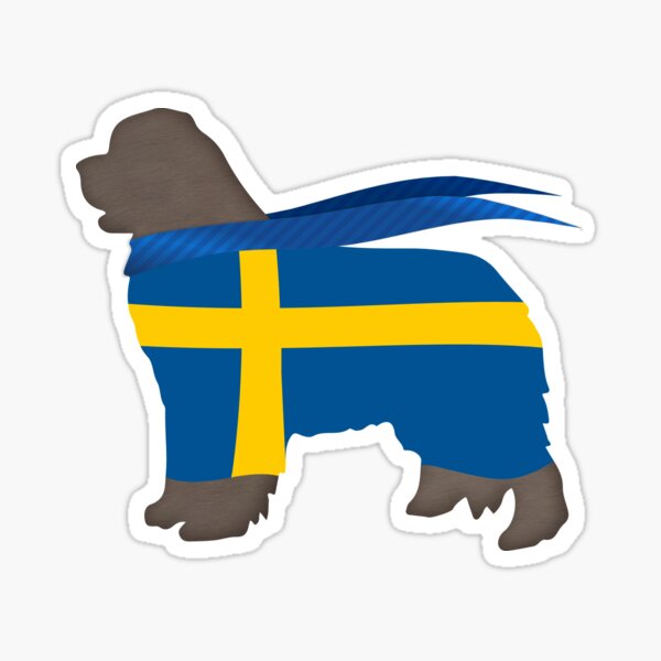 Beige Newfoundland of Sweden Sticker