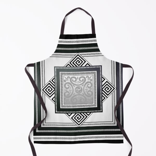 Item preview, Greek Key Black White Diamond designed and sold by Yiorgos Designs.