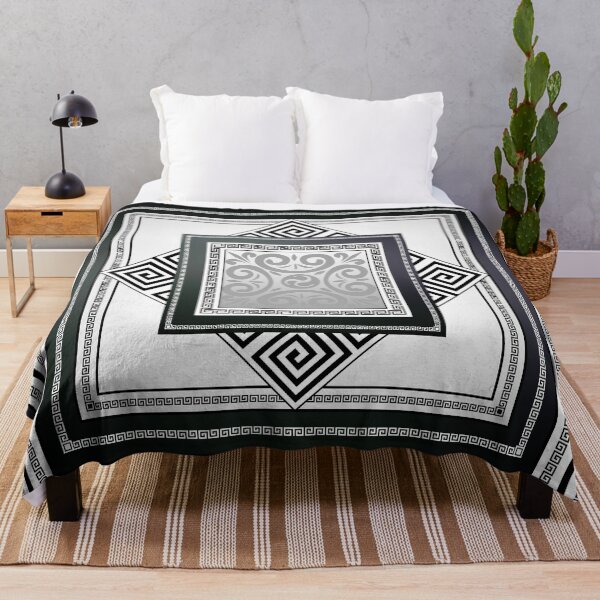 Item preview, Greek Key Black White Diamond designed and sold by Yiorgos Designs.