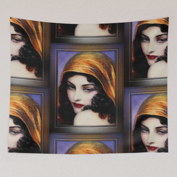 Item preview, Gypsy by Polish Painter Wladyslaw Theodor Benda Classical Fine Art Xzendor7 Old Masters Reproductions designed and sold by Xzendor7 Digital Art Creations.