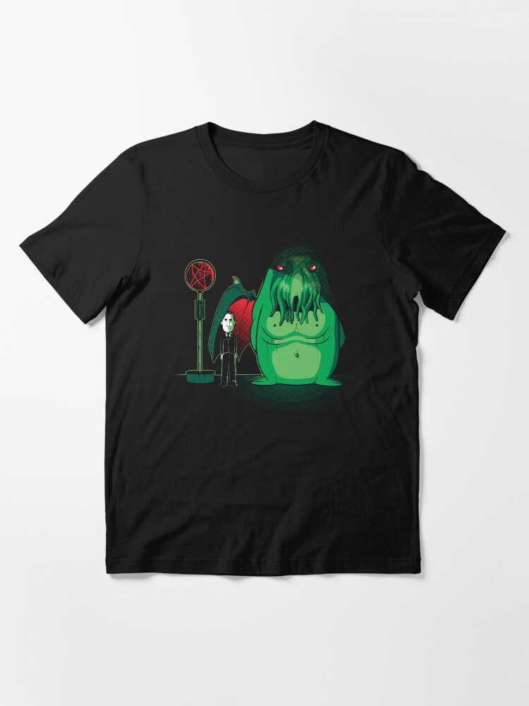 Alternate view of Cthulhu Waits Essential T-Shirt