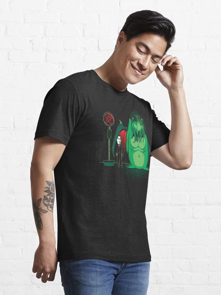 Alternate view of Cthulhu Waits Essential T-Shirt