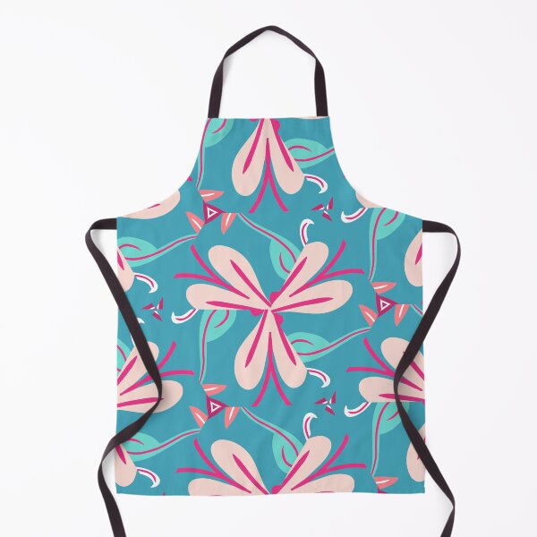 Artikelvorschau, Bright Teal, Hot Pink, and Blush Pink Swirly Geometric Pattern entworfen und verkauft von cozycaroline.