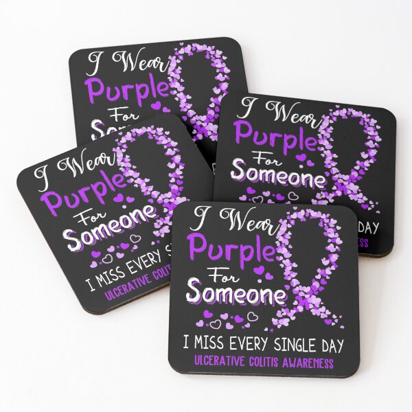 Item preview, I Wear Purple Ulcerative Colitis Awareness designed and sold by GennieShop.