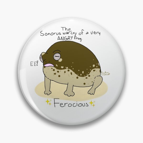 Item preview, Angry Desert rain frog meme designed and sold by KiwiKumis.