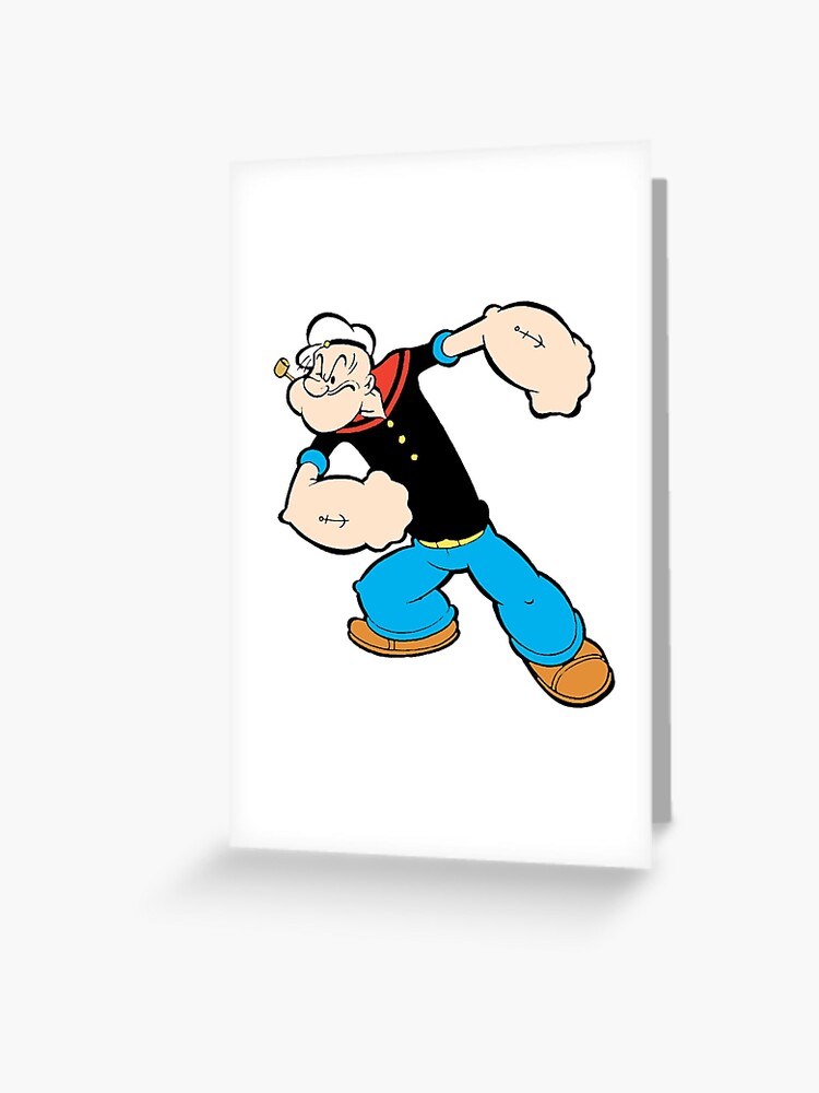 A winking strong popeye the sailor man | Greeting Card