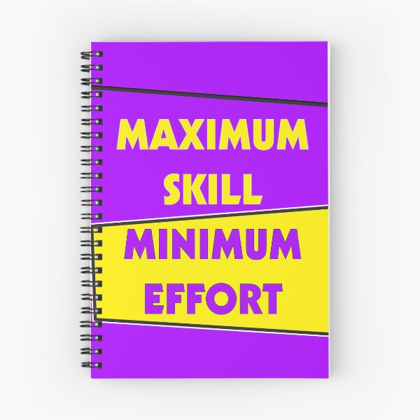 Item preview, Maximum Skill Minimum Effort | Purple and Gold designed and sold by Dreams of Dubai.