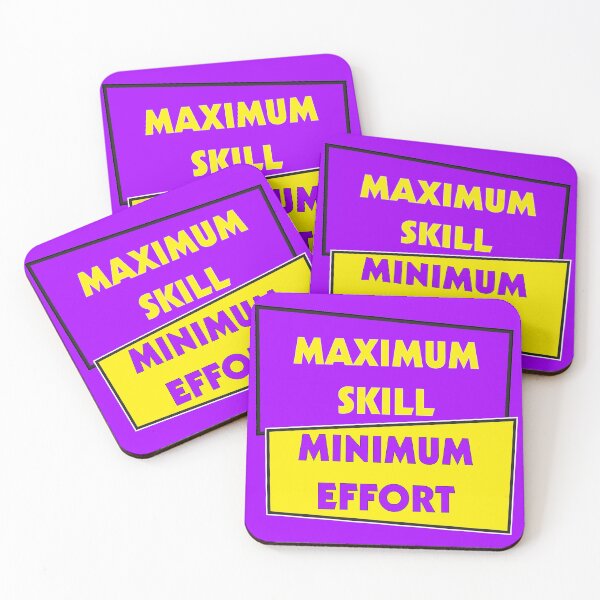 Item preview, Maximum Skill Minimum Effort | Purple and Gold designed and sold by Dreams of Dubai.