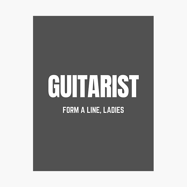 Guitarist form a line shirt Photographic Print