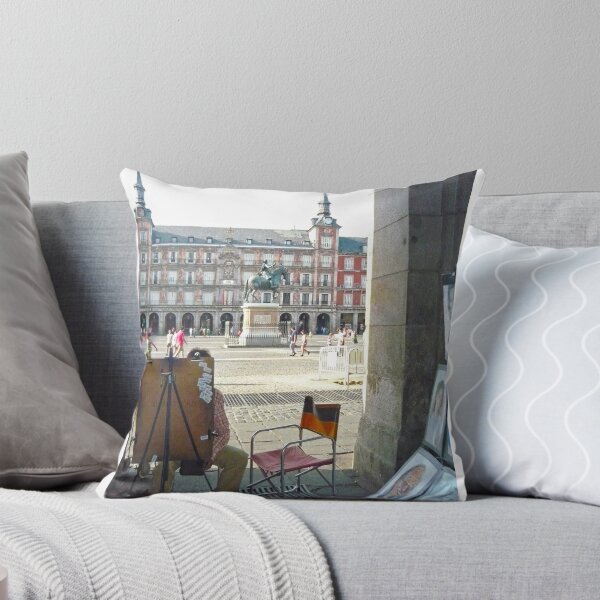 Item preview, Madrid - Painter at Plaza Mayor designed and sold by Michelle Falcony.