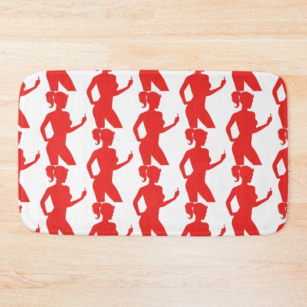 Item preview, WOMAN SILHOUETTE GIVING MIDDLE FINGER designed and sold by 999shirts.