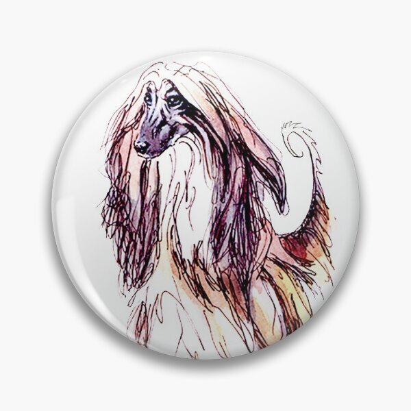 Artikelvorschau, AFGHANISCHE HOUND-SKIZZE. Schwarze Maske. entworfen und verkauft von chepea2.