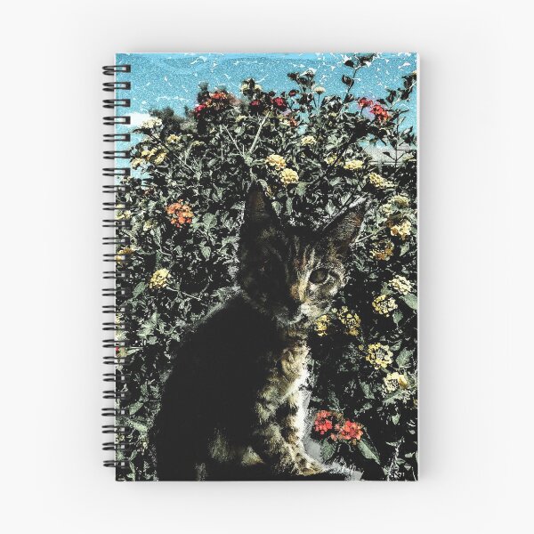 Item preview, kitty and flowers designed and sold by MicahChaim.