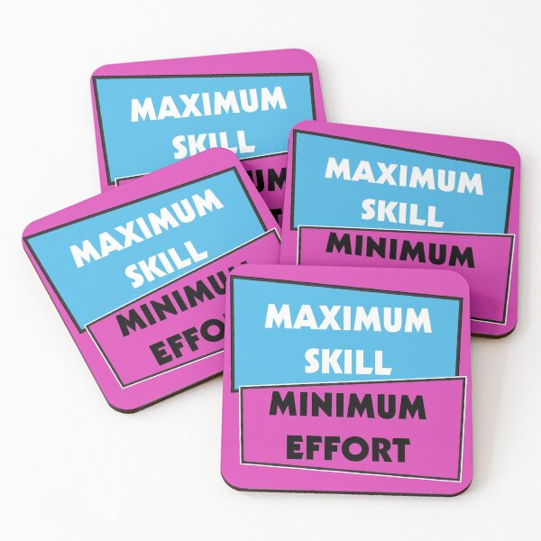 Item preview, Maximum Skill Minimum Effort | Purple and Teal designed and sold by Dreams of Dubai.