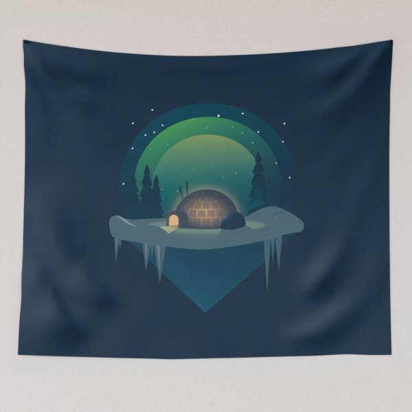 Item preview, The Lonely Igloo designed and sold by DarumaCreative's Shop.