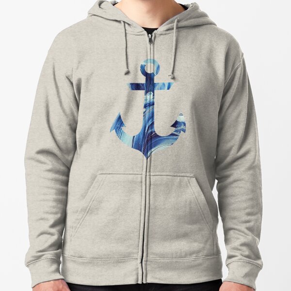 anchor blue hoodie