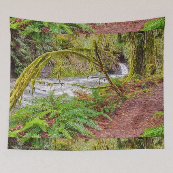 Item preview, Temperate Rainforest, Path by a Stream designed and sold by ACC .