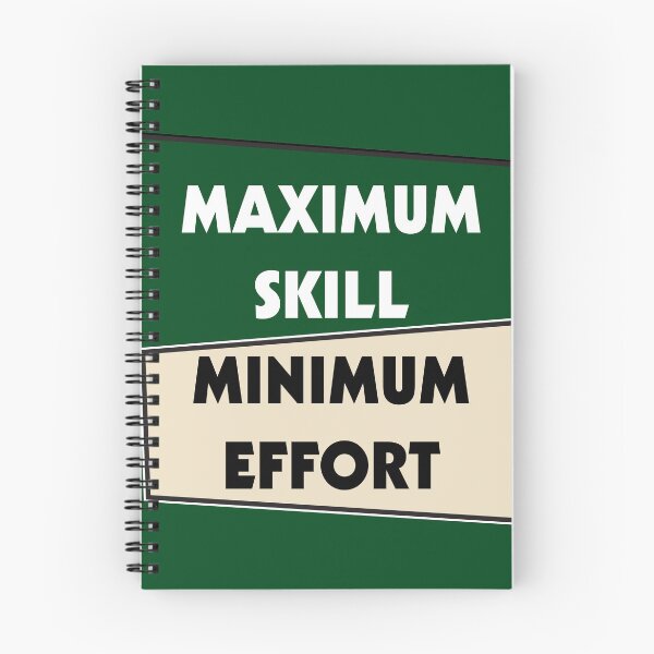 Item preview, Maximum Skill Minimum Effort | Green and Cream designed and sold by Dreams of Dubai.