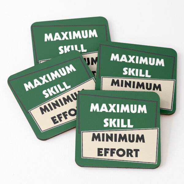 Item preview, Maximum Skill Minimum Effort | Green and Cream designed and sold by Dreams of Dubai.
