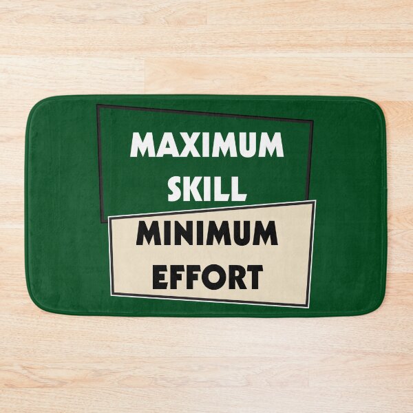 Item preview, Maximum Skill Minimum Effort | Green and Cream designed and sold by Dreams of Dubai.