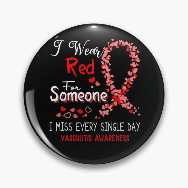 Item preview, I Wear Red Vasculitis Awareness designed and sold by GennieShop.