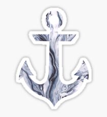 anchor - gray swirl Sticker