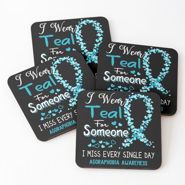 Item preview, I Wear Teal Agoraphobia Awareness designed and sold by GennieShop.