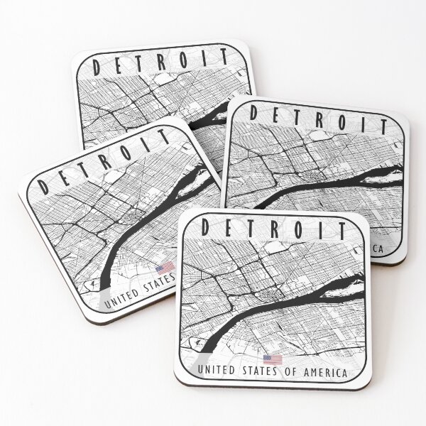 Item preview, DETROIT MAP USA designed and sold by hatimelhag.