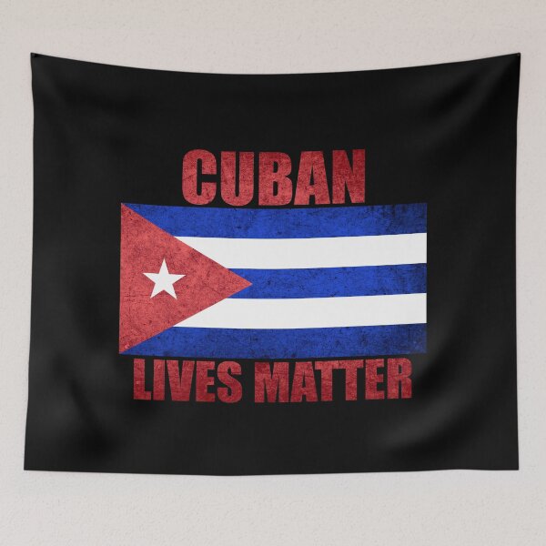 Item preview, Cuban Lives Matter Distressed Cuban Flag On Black designed and sold by Gsallicat.