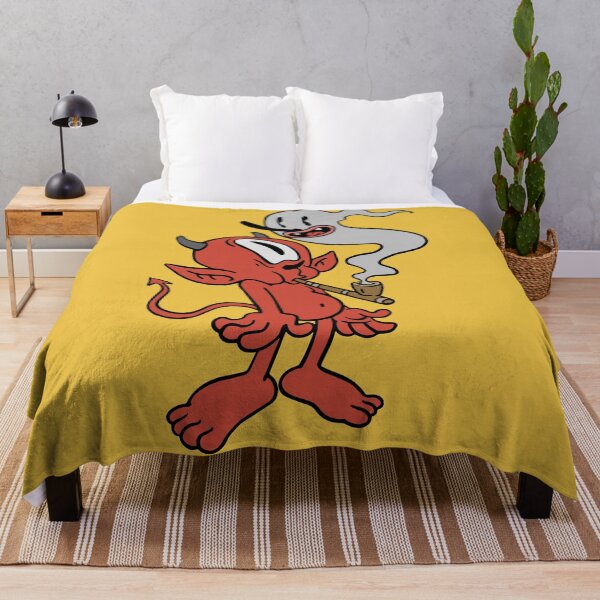 Aperçu de l'œuvre Retro Devil and Smoke Monster Cartoon créée et vendue par SLAG-Creative.