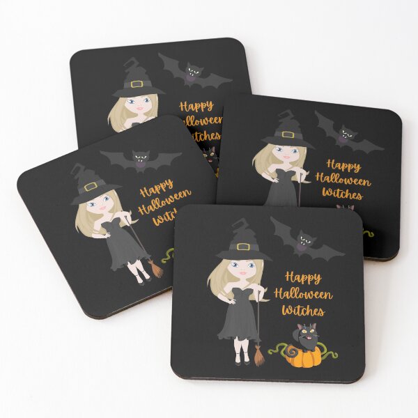 Item preview, Happy Halloween Witches designed and sold by WeTrieditatHome.