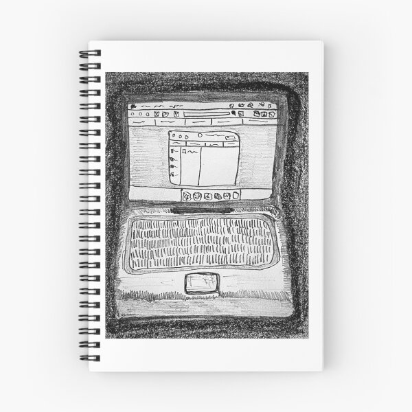Item preview, Laptop pencil sketch designed and sold by RocioRubio.
