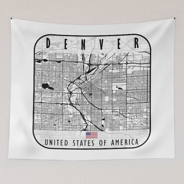 Item preview, DENVER MAP USA designed and sold by hatimelhag.