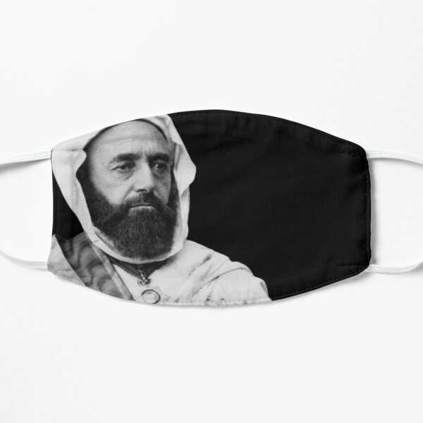 El amir abdelkader Hero from algeria who was tortured by the french in the algerian revolution for freedom Flat Mask