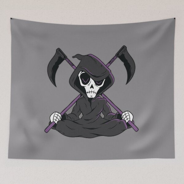 Item preview, Retro Grim Reaper Cartoon designed and sold by SLAG-Creative.