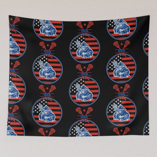 Item preview, Lacrosse Usa American Flag designed and sold by WoodburyLake.