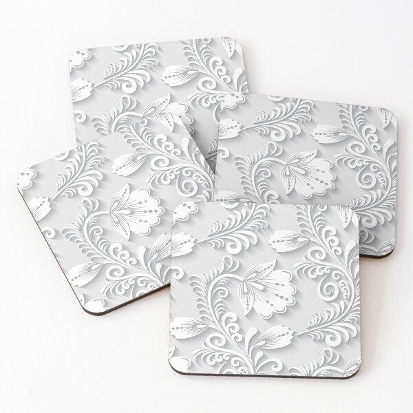 Item preview, 3d Floral White Ornament designed and sold by Ross-Sergey.