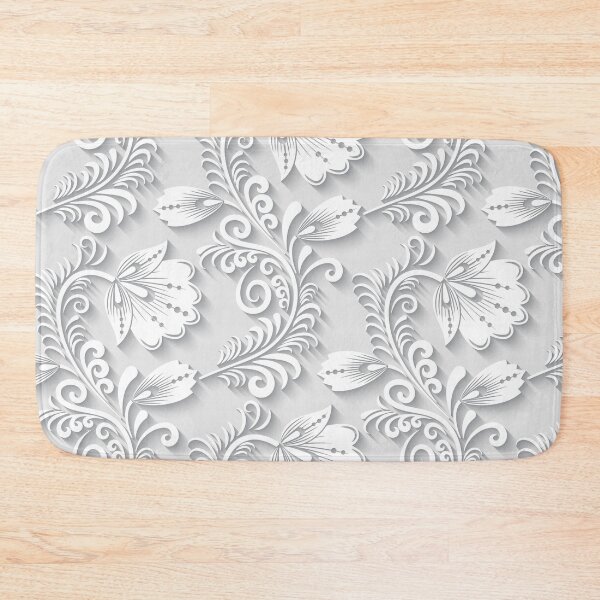 Item preview, 3d Floral White Ornament designed and sold by Ross-Sergey.