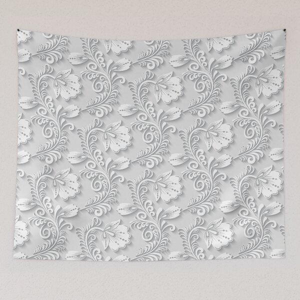 Item preview, 3d Floral White Ornament designed and sold by Ross-Sergey.