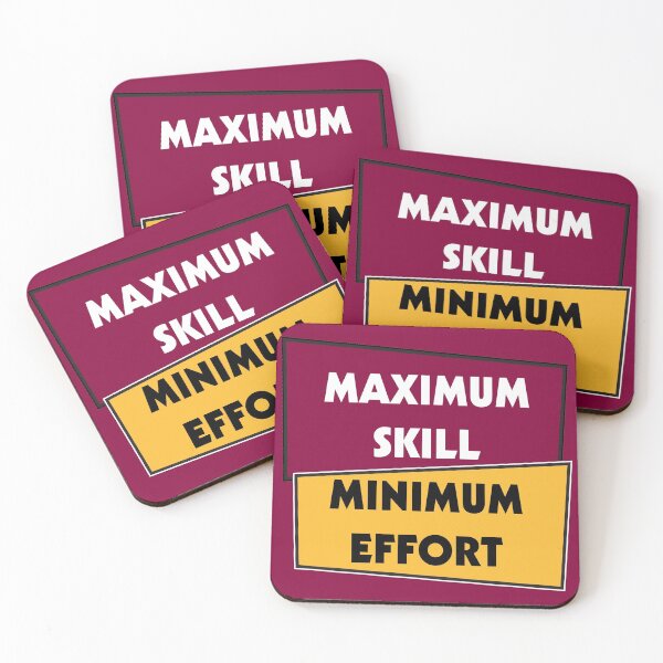 Item preview, Maximum Skill Minimum Effort | Wine and Gold designed and sold by Dreams of Dubai.